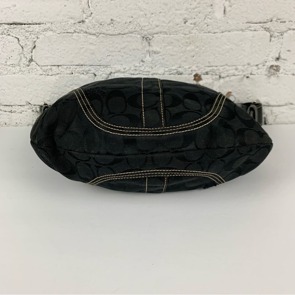 Coach Black Signature Print Hobo Shoulder Bag 6279 - Picture 10 of 12